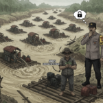 PETI di Kuantan Hilir Seberang Menjamur, Diduga Dikoordinir ‘Andos’, Kapolsek Bungkam